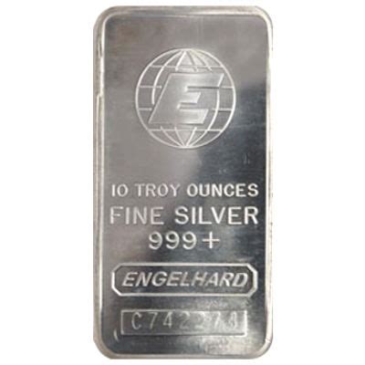 silver bars engelhard prices today